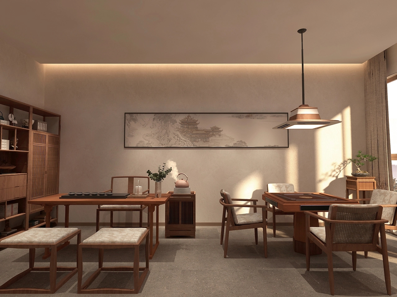 中式麻將館設(shè)計(jì)